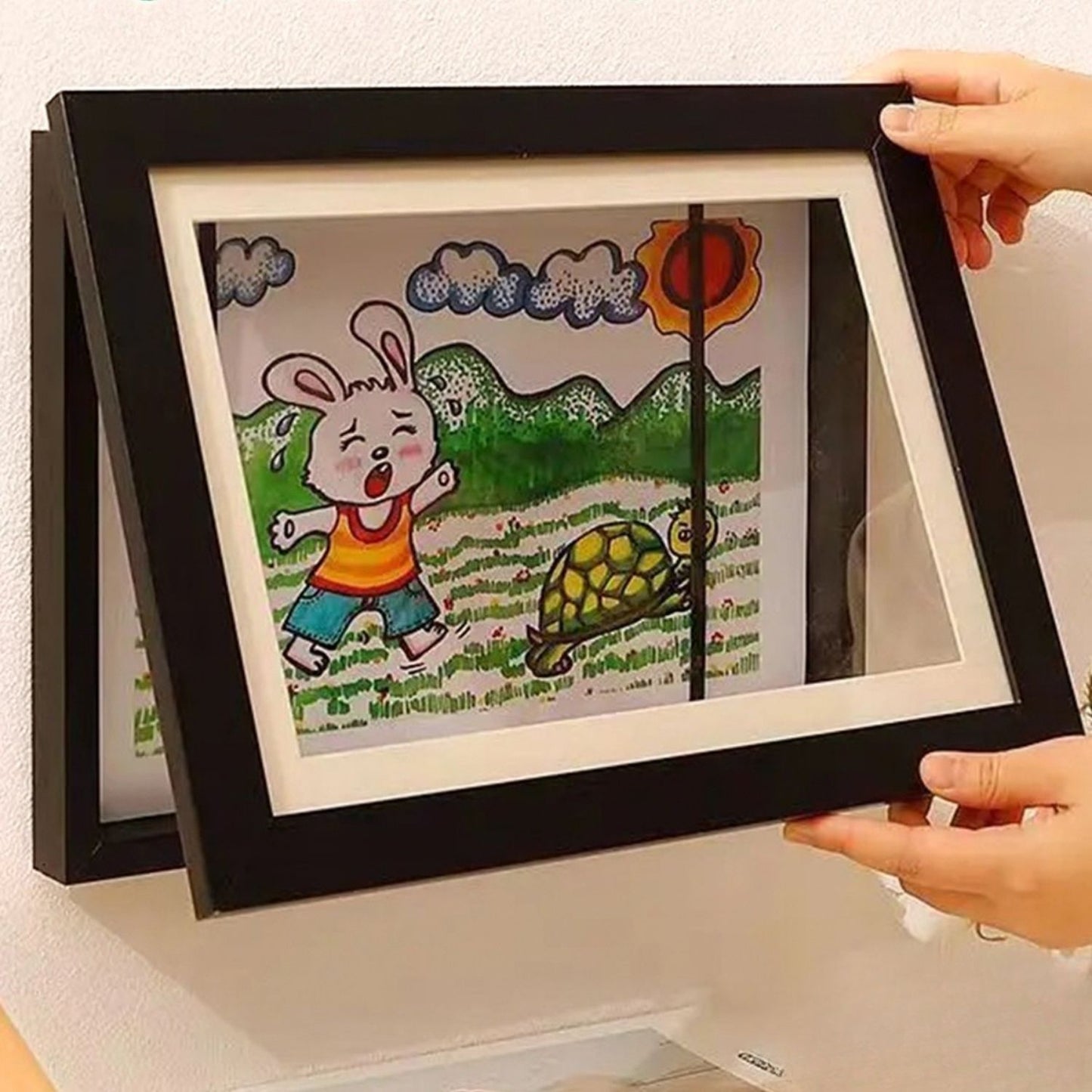Çocuk Resim Sanat Çerçevesi, Mıknatıslı-Kapaklı, A4