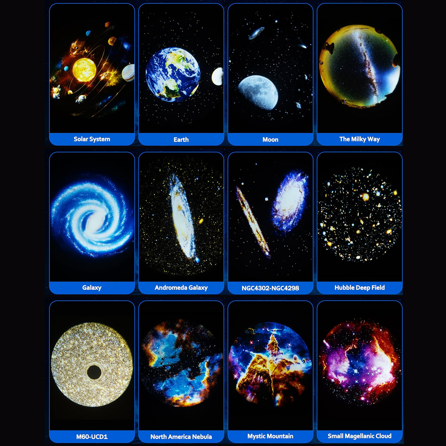 KozmoLight Galaxy Projektör, Uzay Temalı Gece Lambası