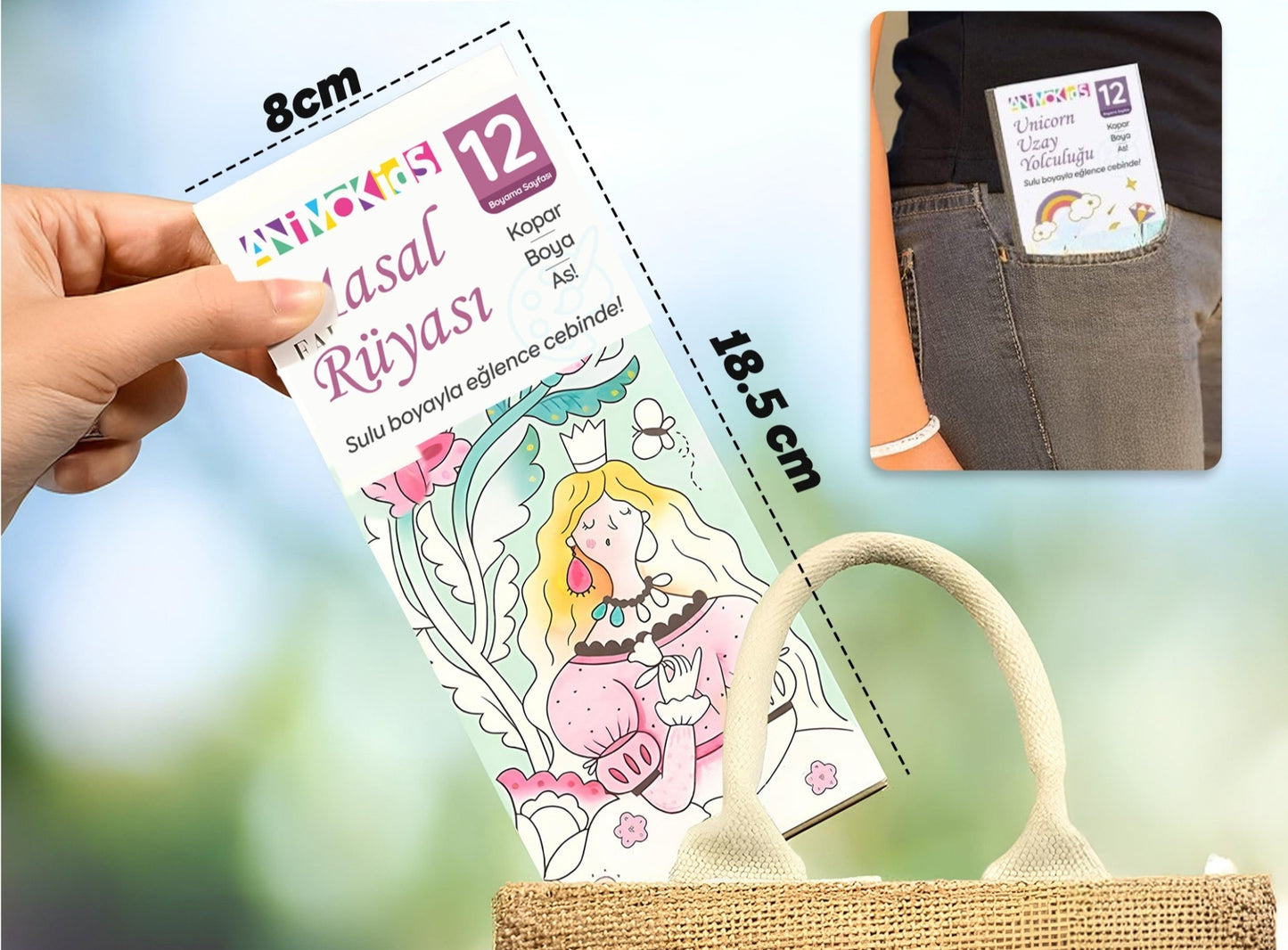 Renk Paletli Sulu Boya Kitabı + Fırça