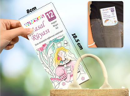 Renk Paletli Sulu Boya Kitabı + Fırça