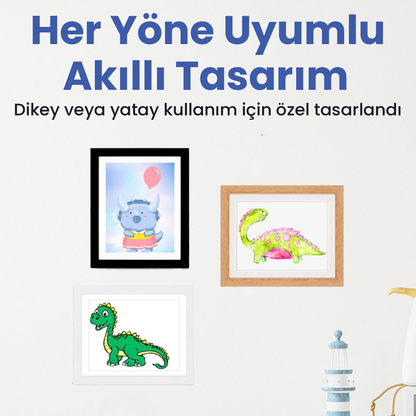 Çocuk Resim Sanat Çerçevesi, Mıknatıslı-Kapaklı, A3