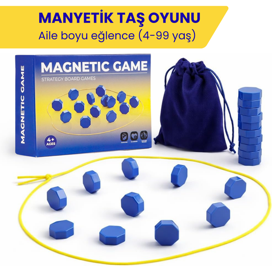 Animokids Manyetik Taş Oyunu : 20 Parça Mıknatıslı Satranç Seti