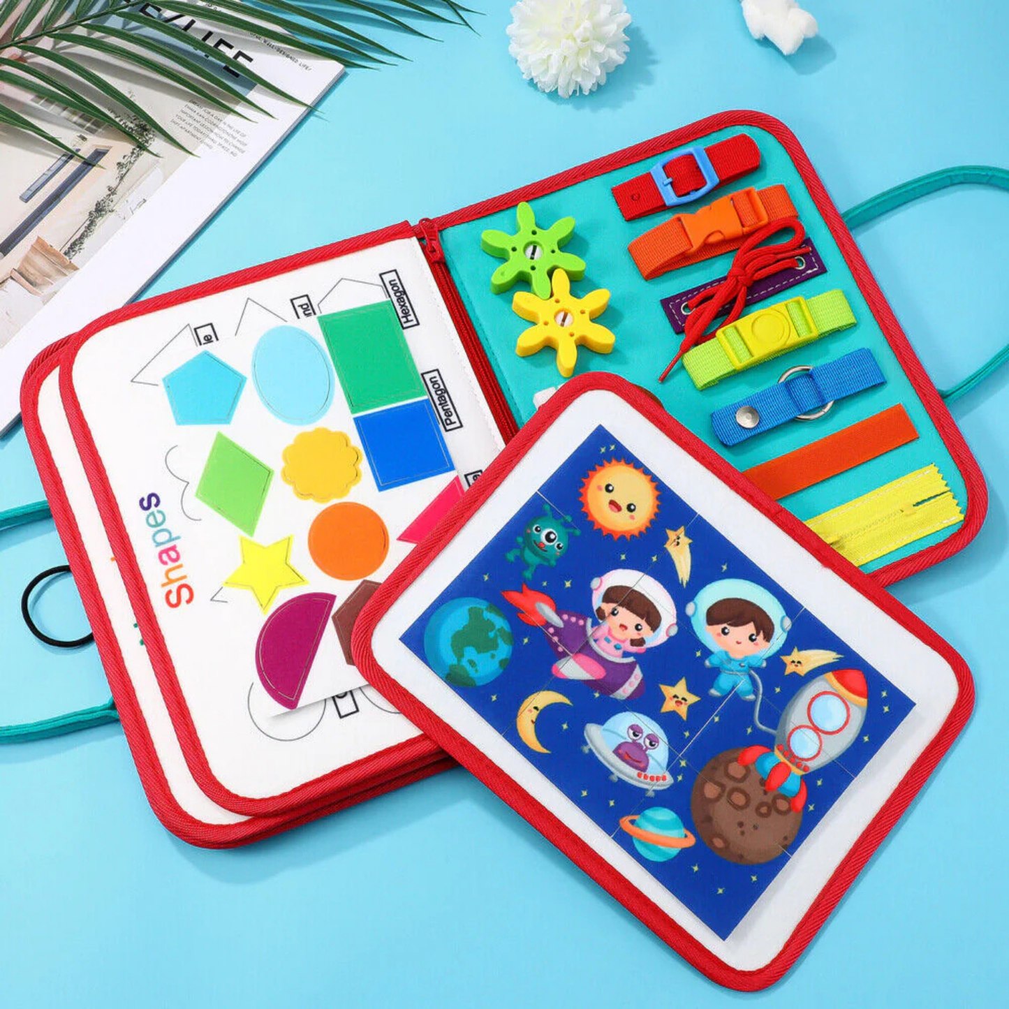 Montessori Busy Board Keçe Eğitim Çantası