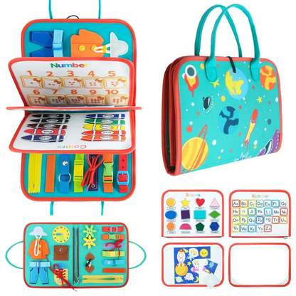 Montessori Busy Board Keçe Eğitim Çantası