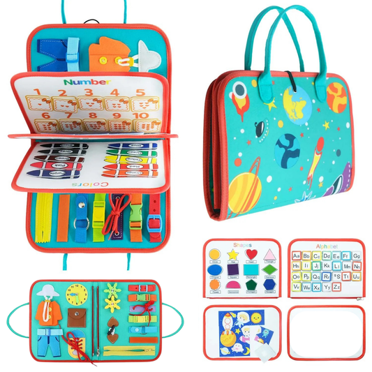 Montessori Busy Board Keçe Eğitim Çantası