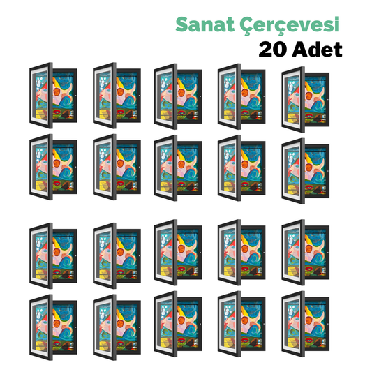 20 Adet Çocuk Sanat Çerçevesi